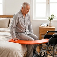 Planche de transfert incurvée professionnelle en ABS, capacité 150 kg, pour fauteuil roulant, lit, aide à la mobilité et glissière pour soins aux personnes âgées