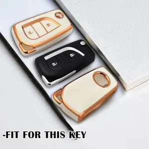 Étui de protection étanche pour <span class=keywords><strong>clé</strong></span> de voiture Toyota 2 boutons pour Toyota Yaris Corolla Reiz Avensis Verso Yaris Aygo <span class=keywords><strong>Peugeot</strong></span> <span class=keywords><strong>Porte</strong></span>-clés - Product Image 4