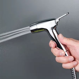 Современный дизайн хромированный <span class=keywords><strong>ABS</strong></span> Ручной Биде 2-режимный распылитель для очистки воды для ванной туалета - Product Image 5