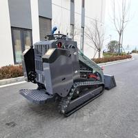 Mini Skid Steer Track Loader dengan Bucket dan Silinder Aksi Ganda untuk Pekerjaan Pembersihan Kotoran Ternak
