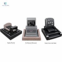 Pierre tombale japonaise en granit noir Luca |   Granit naturel pour jardinières de cimetière familial, projets de parcs commémoratifs et de jardins, OEM
