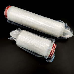 5 pouces <span class=keywords><strong>Code8</strong></span> 1micron hydrophilicité PTFE Membrane plissée cartouche filtrante de remplacement de l'eau - Product Image 1