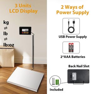 Balance de plateforme numérique électronique LCD 180 kg 50 g pour colis et envois postaux avec personnalisation OEM/ODM et affichage numérique LCD - Product Image 6