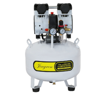 Compresseur à piston médical à faible bruit Portable pompe à moteur refroidie par air sans huile 750W AC Power 380V Configuration