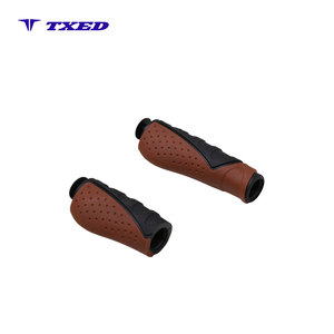 Poignées de guidon de vélo <span class=keywords><strong>VELO</strong></span> ergonomiques antidérapantes en TPR, diamètre intérieur 22,2 mm, 130 mm/92 mm, imperméables, pour vélo urbain longue distance - Product Image 4