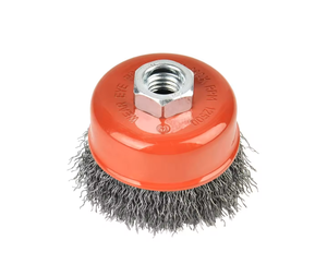 Sikat abrasif industri sikat cangkir kawat keriting baja sikat cangkir putar untuk penggiling sudut - Product Image 1