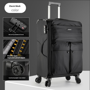 Maleta de Viaje Ultraligera de Aluminio ABS de Gran Capacidad, Equipaje Oxford con Contraseña, Barra de Soporte, Maleta con Ruedas, Maleta con Ruedas Giratorias - Product Image 1