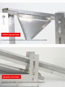 เครื่องแยกไข่ขาวไข่แดงเชิงพาณิชย์ ทำจากสแตนเลส 304 พร้อมลูกปืน สำหรับแยกไข่และแยกของเหลว เหมาะสำหรับโรงงานเบเกอรี่และโรงงานปรุงรส - Product Image 2