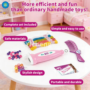 Machine à tresser les cheveux DIY pour filles, <span class=keywords><strong>jouet</strong></span> manuel et automatique, kit de <span class=keywords><strong>coiffure</strong></span> pour enfants avec perles pour des coiffures créatives - Product Image 2