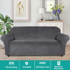Universal Modern Elastic <b>Stretch</b> <b>Sofa</b> <b>Cover</b> Set Washable Cashmere Adjustable Protector for Entire House - Product Image 2