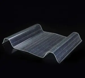 Folhas plásticas transparentes para telhados de fibra de vidro ondulada transparente FRP