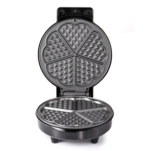 เครื่องทำวาฟเฟิลรูปหัวใจขนาดเล็กแบบพกพา ราคาโรงงานขายส่ง พร้อมเคลือบกันติด - Product Image 4