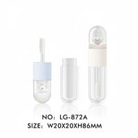 Tube de brillant à lèvres vide style poupée Quicksand, emballage cosmétique pour gloss