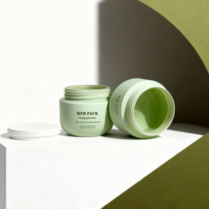 Pot cosmétique personnalisé <span class=keywords><strong>de</strong></span> luxe 250ml 500ml pour nettoyant visage au thé vert, gommage doux, lavant visage à l'<span class=keywords><strong>eau</strong></span> <span class=keywords><strong>de</strong></span> <span class=keywords><strong>riz</strong></span>, pot en plastique pour crème - Product Image 3