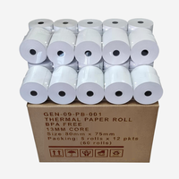 Rouleaux de papier thermique 80x80mm 80x70mm pour imprimantes de reçus de caisse enregistreuse POS, directement de l'usine