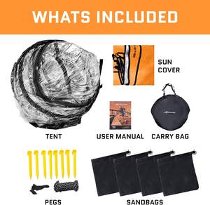 Sportzelt-Unterstand Sofort-Aufbau-Wetterpod Pop-Up-Zelt mit Tragetasche Transparentes Bubble-Zelt Vier-Jahreszeiten UV-Schutz Wasserdicht für Beobachtungen - Product Image 5