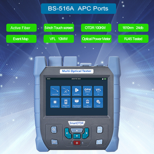 OTDR Mini 100KM 1310/1550nm 28/26dB Réflectomètre à Fibre Optique Écran Tactile VFL OLS OPM Cartographie d'Événements Testeur de Câble Ethernet OTDR - Product Image 3