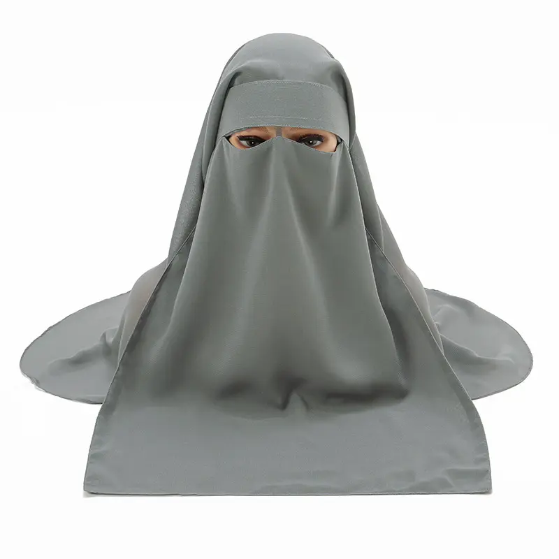 Jilbab Muslim, Niqab sifon Muslim terbaru 2023, 10 warna tersedia