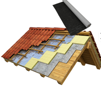 Rouleau de membrane respirante Kingway pour la protection des enveloppes de bâtiments, sous-couche de toiture et murs