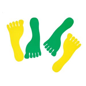 Marqueurs de pieds durables de 2.0mm d'épaisseur Marqueurs en forme de pied antidérapants TPR pour l'exercice des enfants - Product Image 5