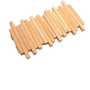 Wooden Piano Key Style <b>Wall</b> Mount Coat Rack With Hat <b>Hook</b> Multipurpose Entryway Storage Rack Rectangle Shape Creative Design - Product Image 5