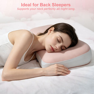 Oreiller ergonomique en mousse à mémoire <span class=keywords><strong>de</strong></span> forme Premium <span class=keywords><strong>pour</strong></span> le soulagement <span class=keywords><strong>de</strong></span> <span class=keywords><strong>la</strong></span> pression, double hauteur, soutien <span class=keywords><strong>de</strong></span> contour, <span class=keywords><strong>pour</strong></span> toutes les positions <span class=keywords><strong>de</strong></span> sommeil - Product Image 6