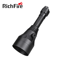Predator Zoom Torchlight IR 850nm, Senter UV Super terang taktis dapat diisi ulang Logo kustom aluminium ABS hijau untuk berkemah