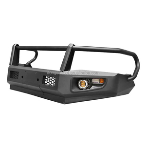 Parachoques delanteros <span class=keywords><strong>de</strong></span> coche resistentes <span class=keywords><strong>de</strong></span> nuevo diseño, barra <span class=keywords><strong>de</strong></span> toro <span class=keywords><strong>de</strong></span> acero con luces Led para Lc200 Toyota Nissan Ford jeep Toyota Hilux F150 - Product Image 3