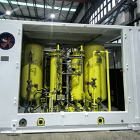 Générateur d'azote PSA entièrement automatique 70 Nm/h en acier inoxydable 304/316, pureté 97-99,999 %, avec compresseur d'air intégré
