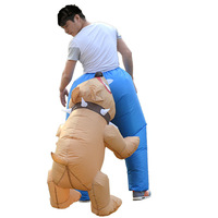Costume gonflable de chien qui mord la fesse, costume de dessin animé pour Halloween et Noël, vente chaude