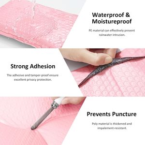 Enveloppe à bulles rembourrée imperméable en polyéthylène imprimée sur mesure pour l'emballage de livraison - Product Image 4