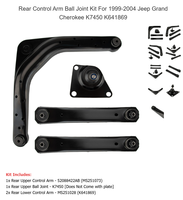 Nuevo Kit de Rótulas de Brazo de Control Delantero/Trasero Estándar OE con 1 Año de Garantía para Jeep Grand Cherokee WJ 1999-2004, Metálico