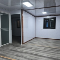 Villa de luxe préfabriquée en acier, conteneur extensible à double aile de 20 pieds, entièrement meublée pour les vacances à la ferme