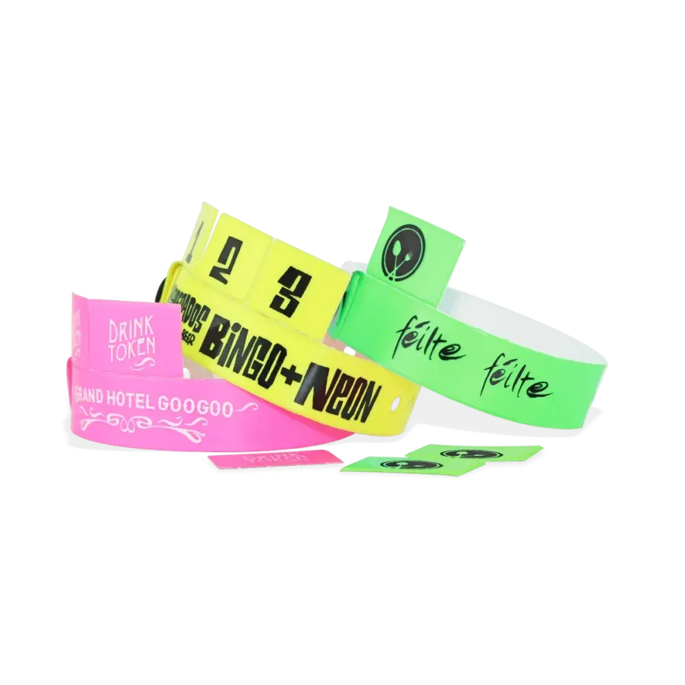 Orange, Light Blue, Yellow, Red, Green