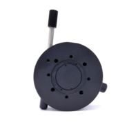 Plateau rotatif optique manuel en alliage d'aluminium de précision LSSH-82TS-B, rotation à 360 degrés, capacité de charge de 5 kg, garantie 1 an