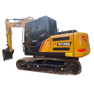 High-quality Chinese Sany 135 155 215 Used Excavator 13 Ton Small Excavator With Strong Power