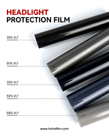 HOHOFILM Film de protection pour phares de voiture en TPU PPF, film teinté résistant aux rayures, bonne résistance pour les phares de voiture