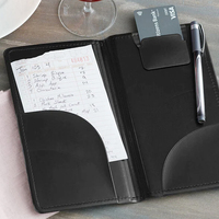 Porte-menu en similicuir pour restaurant, hôtel, bar