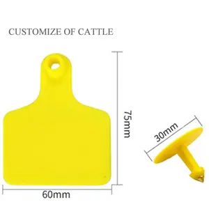 JIATAI OEM Ear Tags for livestock pig sheep cattle plastic material plastic for cattle tag customize