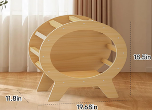 Nichoir pour chat en bois <span class=keywords><strong>de</strong></span> pin écologique en forme <span class=keywords><strong>de</strong></span> téléviseur, cabane rectangulaire solide pour poulets et cochons d'Inde, abri <span class=keywords><strong>de</strong></span> style moderne pour chiens - Product Image 3