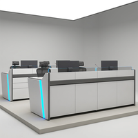 Console de Commande Professionnelle pour Centre de Contrôle, Table de Salle de Contrôle, Poste de Travail d'Opérateur, Système de Mobilier de Sécurité