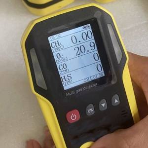 Yeraltı kömür madenciliği el 0-5% vol ch4 lel h2s o2 co taşınabilir çoklu gaz analizörü 4 in 1 multigas dedektörleri test monitörü - Product Image 2
