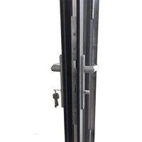 Portes intérieures en acier inoxydable, en alliage d'aluminium chinois, résistantes au vent, à pousser et à tirer, durables plus de 5 ans