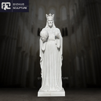 Statue de Jésus en marbre blanc, église religieuse catholique décorée en pierre naturelle