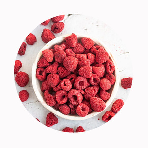 प्रीमियम फ्रीज-सूखे रास्पबेरी व्हेल | गुणवत्ता ग्रेड | सभी प्राकृतिक और क्रिस्पी | चॉकलेट कोटिंग और स्नैक पैक के लिए आदर्श | - Product Image 1