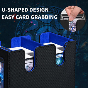 Boîte à <span class=keywords><strong>double</strong></span> compartiment avec fenêtre de visualisation - Contient plus de 200 cartes à <span class=keywords><strong>double</strong></span> pochette - Étui TCG personnalisé avec logo OEM pour Commander <span class=keywords><strong>Pokémon</strong></span> - Product Image 4