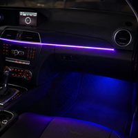 Kit d'éclairage d'ambiance Xenplus 12V pour Mercedes-Benz Classe C W204 2010-2014 Quatre Portes Chaîne d'étoiles 18 Lumières Décor Arc-en-ciel