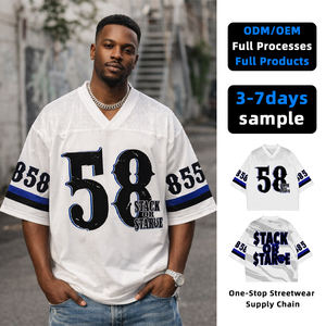 T-shirts décontractés pour hommes de premier choix, style hip-hop, en tricot Spandex/Polyester 200g, impression numérique, séchage rapide, service OEM, patchwork personnalisé - Product Image 1