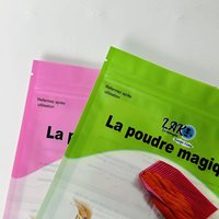 Sacs d'emballage alimentaire en plastique à fermeture éclair, résistants à l'humidité, imprimés sur mesure, pour protéines, sucre, compléments alimentaires