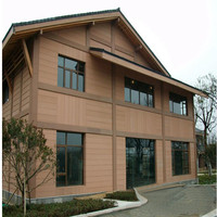 Maison Préfabriquée WPC Extérieure Roumanie, Cabane en Bois Composite WPC, Panneau Mural de Jardin en Composite Bois-Plastique, Maisonnette en Bois